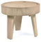 The Citra Java Round Wooden Side Table 45cm - Natural - ZW72 - Available In-Store Only available to purchase from Warehouse Furniture Clearance at our next sale event.