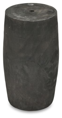 The Jayapura Paulownia Wood Stool Large - Black - ZW77 - Available In-Store Only available to purchase from Warehouse Furniture Clearance at our next sale event.