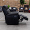 The Bondi Single Electric Recliner - Black Leather available to purchase from Warehouse Furniture Clearance at our next sale event.