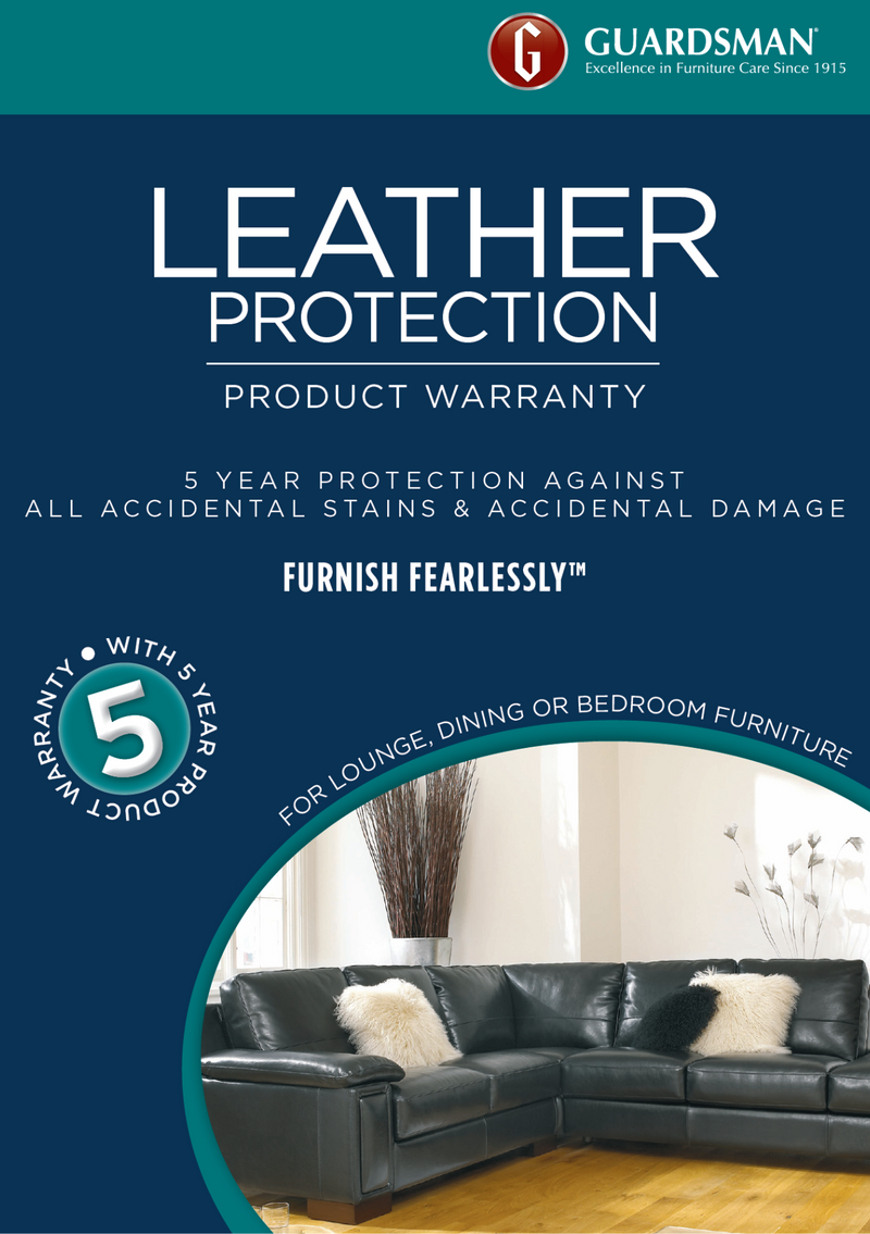 The Guardsman 5 Year Leather Lounge Warranty Kit - 5 to 8 Seats available to purchase from Warehouse Furniture Clearance at our next sale event.