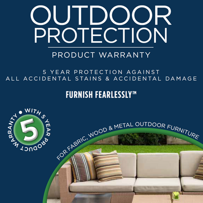 The Guardsman 5 Year Outdoor Warranty Kit - Fabric, Wood, Metal available to purchase from Warehouse Furniture Clearance at our next sale event.