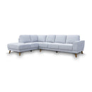 The Bristol LHF Corner Chaise Lounge - Silver available to purchase from Warehouse Furniture Clearance at our next sale event.