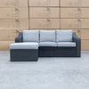 The Pacific Outdoor Wicker Three Seat Reversible Chaise Sofa available to purchase from Warehouse Furniture Clearance at our next sale event.