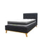 The Milos King Single Fabric Bed - Charcoal available to purchase from Warehouse Furniture Clearance at our next sale event.