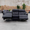 The Bondi Electric Three Seat Recliner Lounge - Black Leather available to purchase from Warehouse Furniture Clearance at our next sale event.