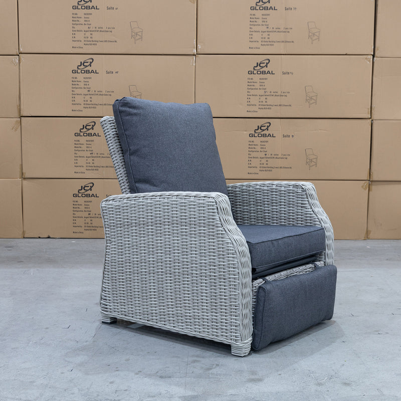 The Ava 3 Piece Outdoor Recliner Suite available to purchase from Warehouse Furniture Clearance at our next sale event.