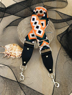 The Bo Ho - Green & Orange - Bag Strap - Gold Hardware available to purchase from Warehouse Furniture Clearance at our next sale event.