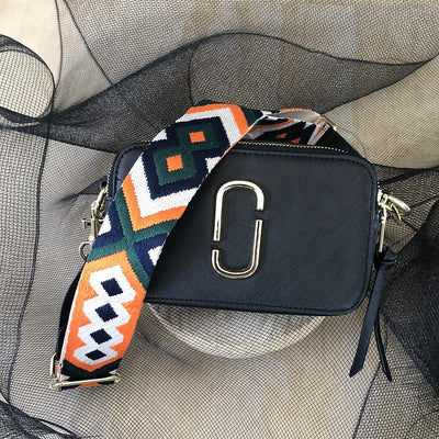 The Bo Ho - Green & Orange - Bag Strap - Gold Hardware available to purchase from Warehouse Furniture Clearance at our next sale event.