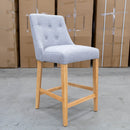 The Island Upholstered Bar Stool - Natural - August Argent available to purchase from Warehouse Furniture Clearance at our next sale event.