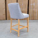 The Island Upholstered Bar Stool - Natural - August Argent available to purchase from Warehouse Furniture Clearance at our next sale event.
