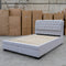 The Barslow Queen Fabric Storage Bed - Light Grey available to purchase from Warehouse Furniture Clearance at our next sale event.
