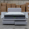 The Barslow Queen Fabric Storage Bed - Light Grey available to purchase from Warehouse Furniture Clearance at our next sale event.