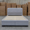 The Barslow Queen Fabric Storage Bed - Light Grey available to purchase from Warehouse Furniture Clearance at our next sale event.