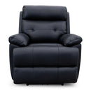 The Bondi Single Electric Recliner - Black Leather available to purchase from Warehouse Furniture Clearance at our next sale event.