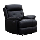 The Bondi Single Electric Recliner - Black Leather available to purchase from Warehouse Furniture Clearance at our next sale event.
