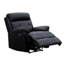 The Bondi Single Electric Recliner - Black Leather available to purchase from Warehouse Furniture Clearance at our next sale event.