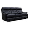 The Bondi Electric Three Seat Recliner Lounge - Black Leather available to purchase from Warehouse Furniture Clearance at our next sale event.