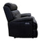 The Bondi Electric Three Seat Recliner Lounge - Black Leather available to purchase from Warehouse Furniture Clearance at our next sale event.
