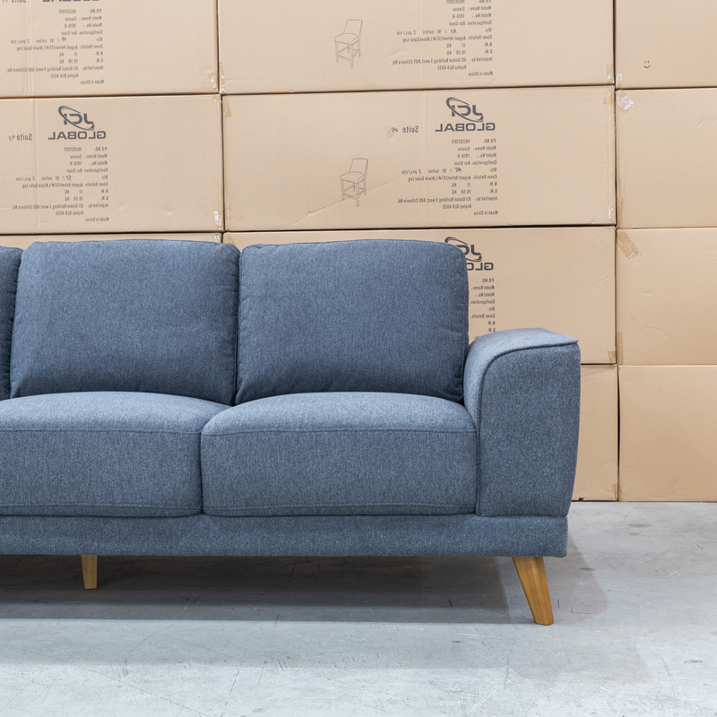 The Bristol LHF Corner Chaise Lounge  - Charcoal available to purchase from Warehouse Furniture Clearance at our next sale event.