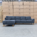 The Bristol LHF Corner Chaise Lounge  - Charcoal available to purchase from Warehouse Furniture Clearance at our next sale event.