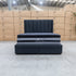 The Chester King Fabric Storage Bed - Charcoal