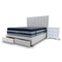 The Chester King Fabric Storage Bed - Oat White