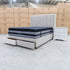 The Chester King Fabric Storage Bed - Oat White