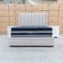 The Chester Double Fabric Storage Bed - Oat White