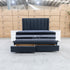The Chester King Fabric Storage Bed - Charcoal