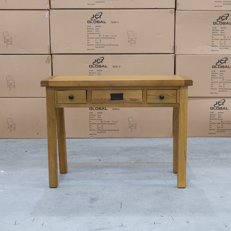 The Cora 3 Drawer Dressing Table CO-DT available to purchase from Warehouse Furniture Clearance at our next sale event.