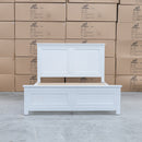 The Daintree Timber & Rattan Queen Bed available to purchase from Warehouse Furniture Clearance at our next sale event.