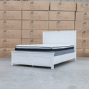 The Daintree Timber & Rattan Queen Bed available to purchase from Warehouse Furniture Clearance at our next sale event.