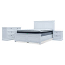 The Daintree Timber & Rattan Queen Bed available to purchase from Warehouse Furniture Clearance at our next sale event.