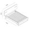 The Denver 3 Pce Messmate Hardwood Queen Storage Bed With Lights available to purchase from Warehouse Furniture Clearance at our next sale event.