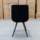 The Lucca Dining Chair - Onyx Velvet available to purchase from Warehouse Furniture Clearance at our next sale event.