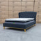 The Harper Queen Upholstered Bed - Charcoal available to purchase from Warehouse Furniture Clearance at our next sale event.