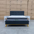 The Milos Double Upholstered Bed - Charcoal