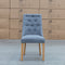 The Island Dining Chair - August Onyx - Natural Legs available to purchase from Warehouse Furniture Clearance at our next sale event.