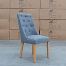 The Island Dining Chair - August Onyx - Natural Legs available to purchase from Warehouse Furniture Clearance at our next sale event.