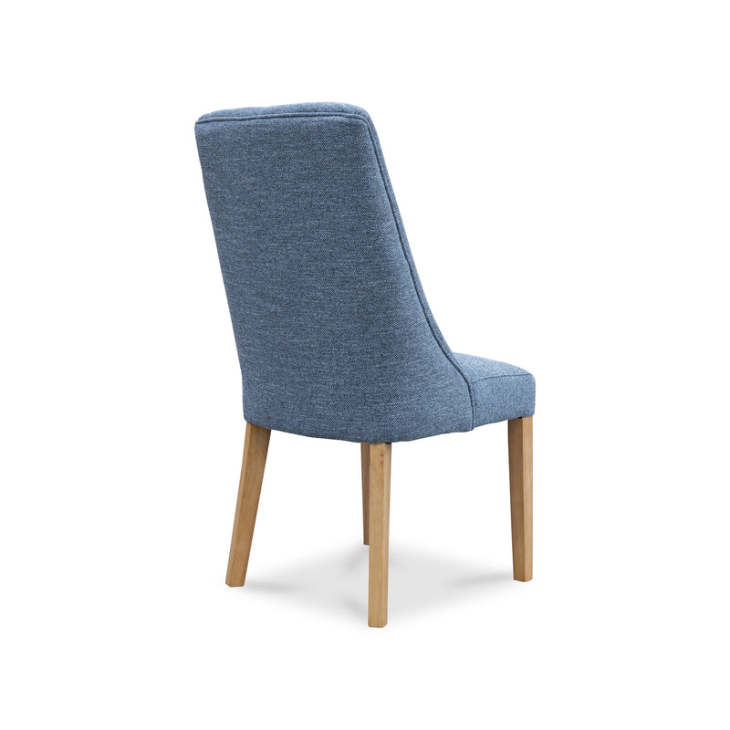 The Island Dining Chair - August Onyx - Natural Legs available to purchase from Warehouse Furniture Clearance at our next sale event.