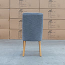 The Island Dining Chair - August Onyx - Natural Legs available to purchase from Warehouse Furniture Clearance at our next sale event.