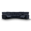 The Laurent Modular Corner Lounge with Electric Recliners - Peru Jet available to purchase from Warehouse Furniture Clearance at our next sale event.