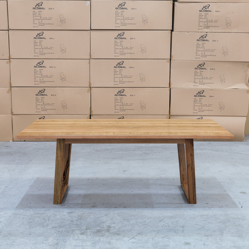 The Tucson Marri Hardwood 1800mm Dining Table available to purchase from Warehouse Furniture Clearance at our next sale event.