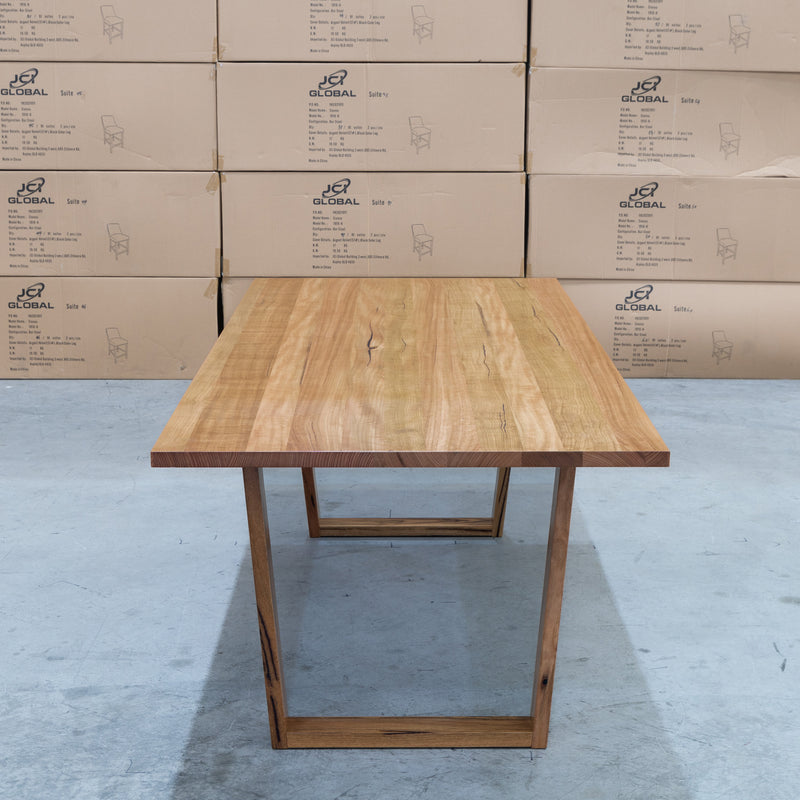 The Tucson Marri Hardwood  2400mm Dining Table available to purchase from Warehouse Furniture Clearance at our next sale event.