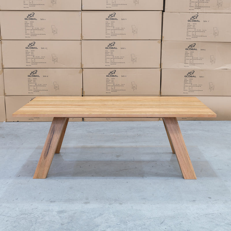 The Stanton Marri Hardwood 2400 Dining Table available to purchase from Warehouse Furniture Clearance at our next sale event.