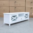 The Hampton 180cm Entertainment Unit available to purchase from Warehouse Furniture Clearance at our next sale event.