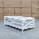 The Hampton Rectangle Coffee Table available to purchase from Warehouse Furniture Clearance at our next sale event.