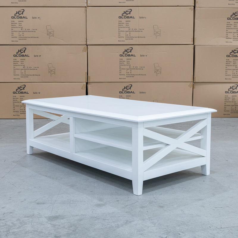 The Hampton Rectangle Coffee Table available to purchase from Warehouse Furniture Clearance at our next sale event.