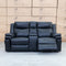 The Dylan Two Seater Triple Motor Electric Recliner Lounge - Black Leather available to purchase from Warehouse Furniture Clearance at our next sale event.