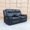 The Dylan Two Seater Triple Motor Electric Recliner Lounge - Black Leather available to purchase from Warehouse Furniture Clearance at our next sale event.